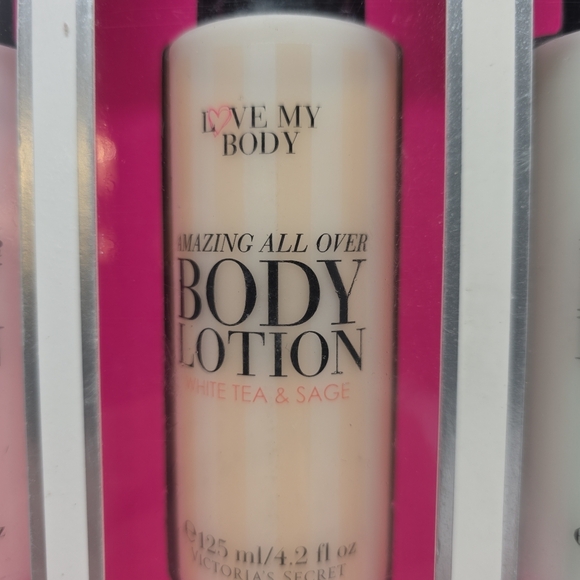 Victoria's Secret Love My Body Lotion Set - Pink, Peach & Mint - Picture 3 of 6